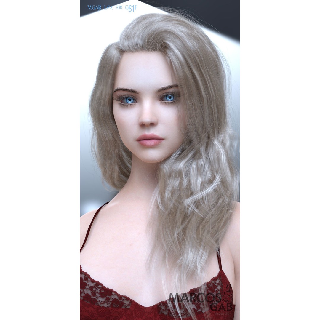 MGAB Lea 3D Model – Beautiful Character for Genesis 8.1 Female - View 9