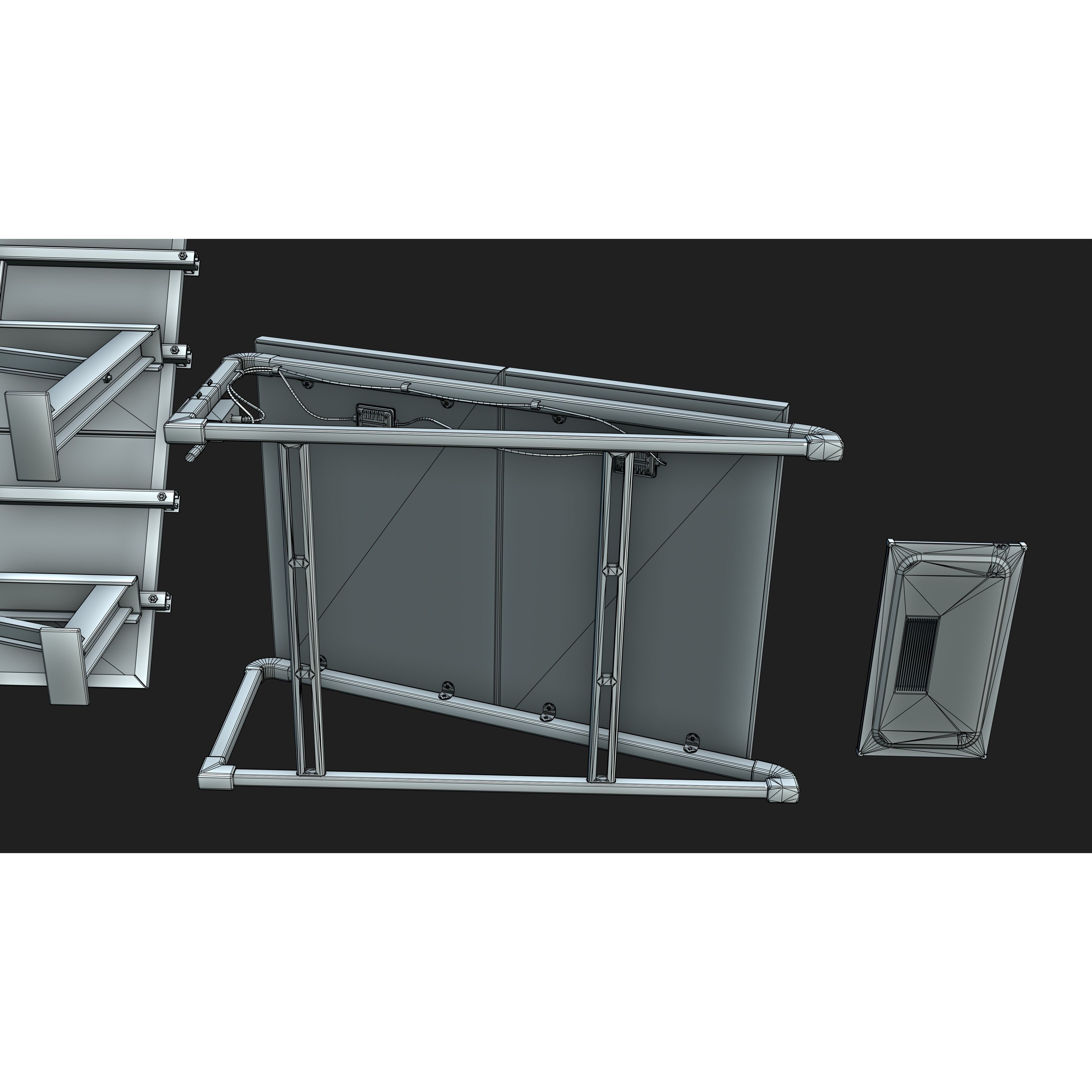 Solar Panel - Low-Poly Game-Ready 3D Model