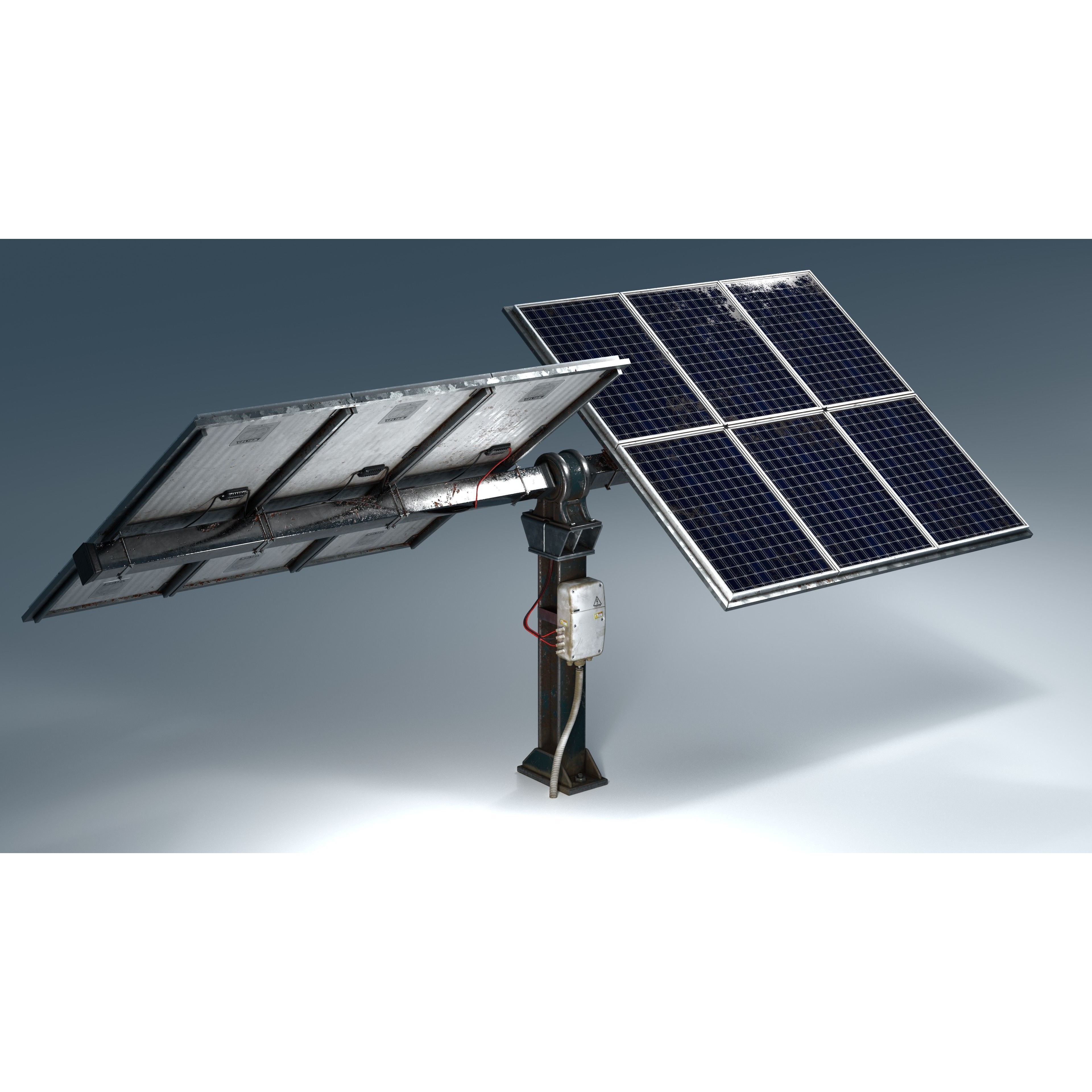 Solar Panel - Low-Poly Game-Ready 3D Model - View 13