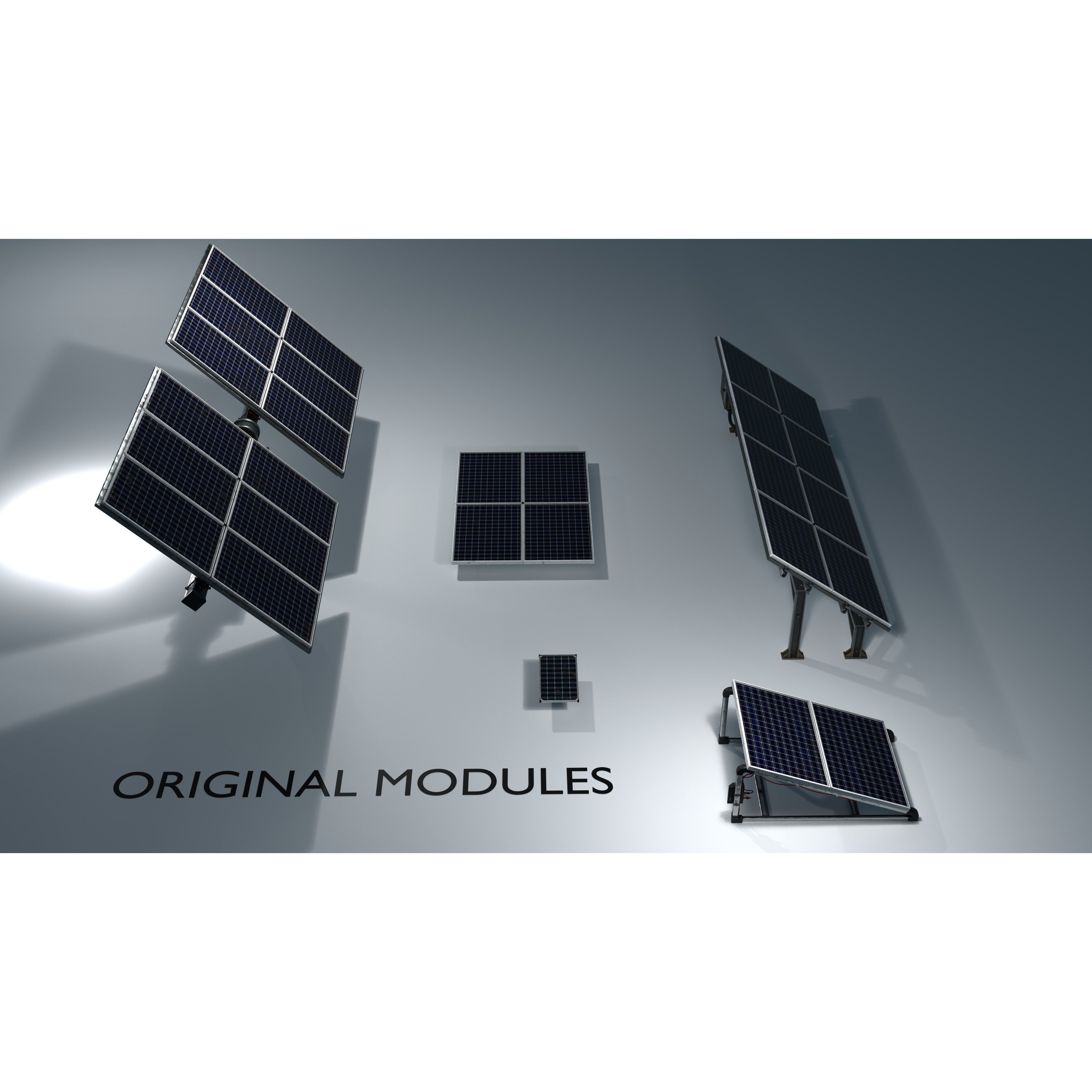 Solar Panel - Low-Poly Game-Ready 3D Model - View 17