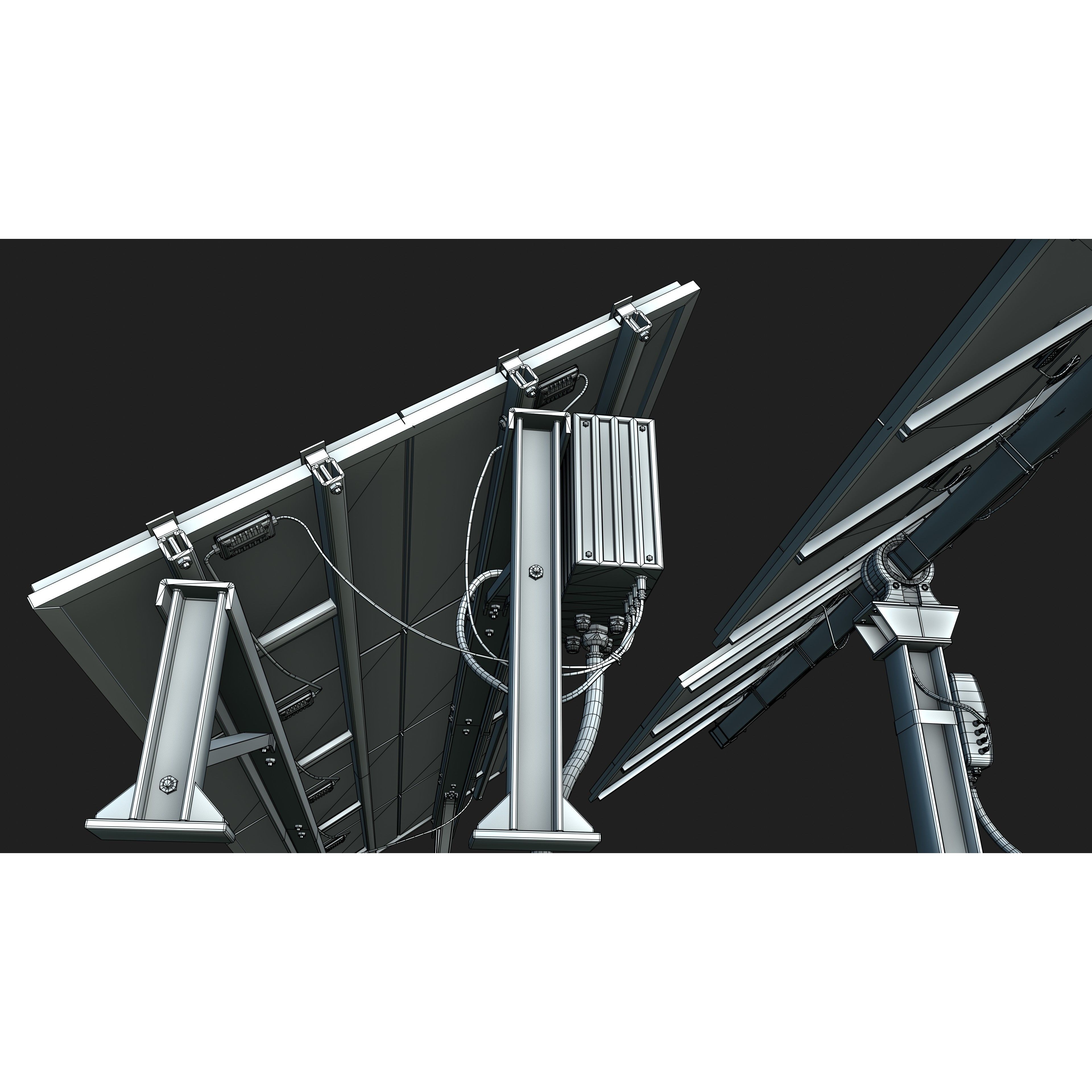 Solar Panel - Low-Poly Game-Ready 3D Model - View 21