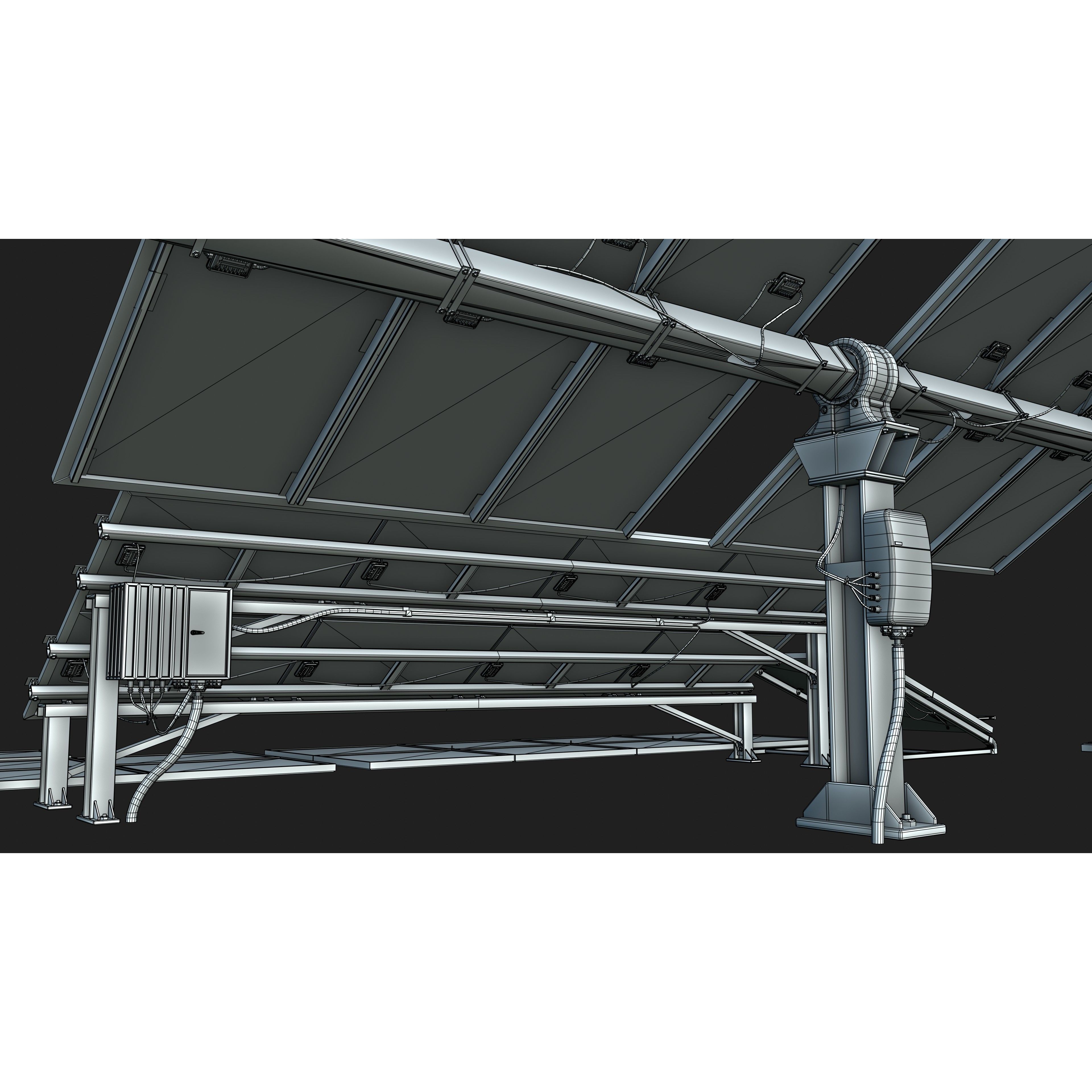Solar Panel - Low-Poly Game-Ready 3D Model - View 22