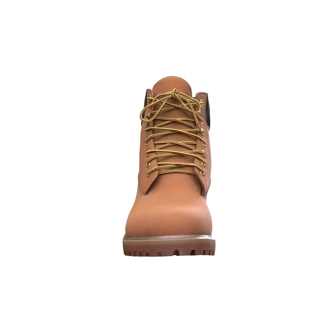 Boots 3D Model – Low Poly Rigged Footwear for Games, FBX, OBJ - View 13