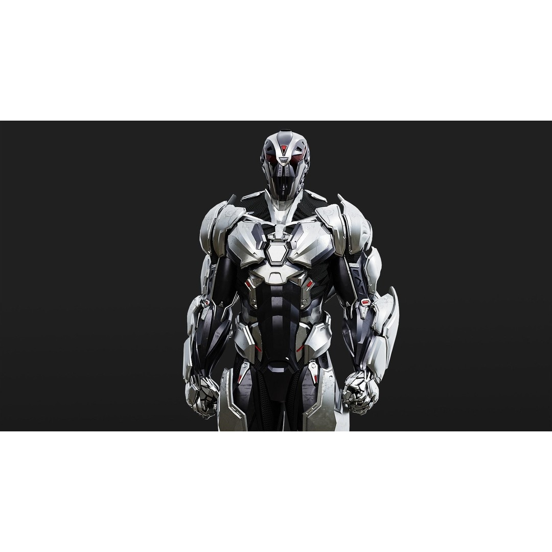 Sci-Fi Robotic Character 3D Model – Low Poly Rigged Game Asset, FBX - View 13