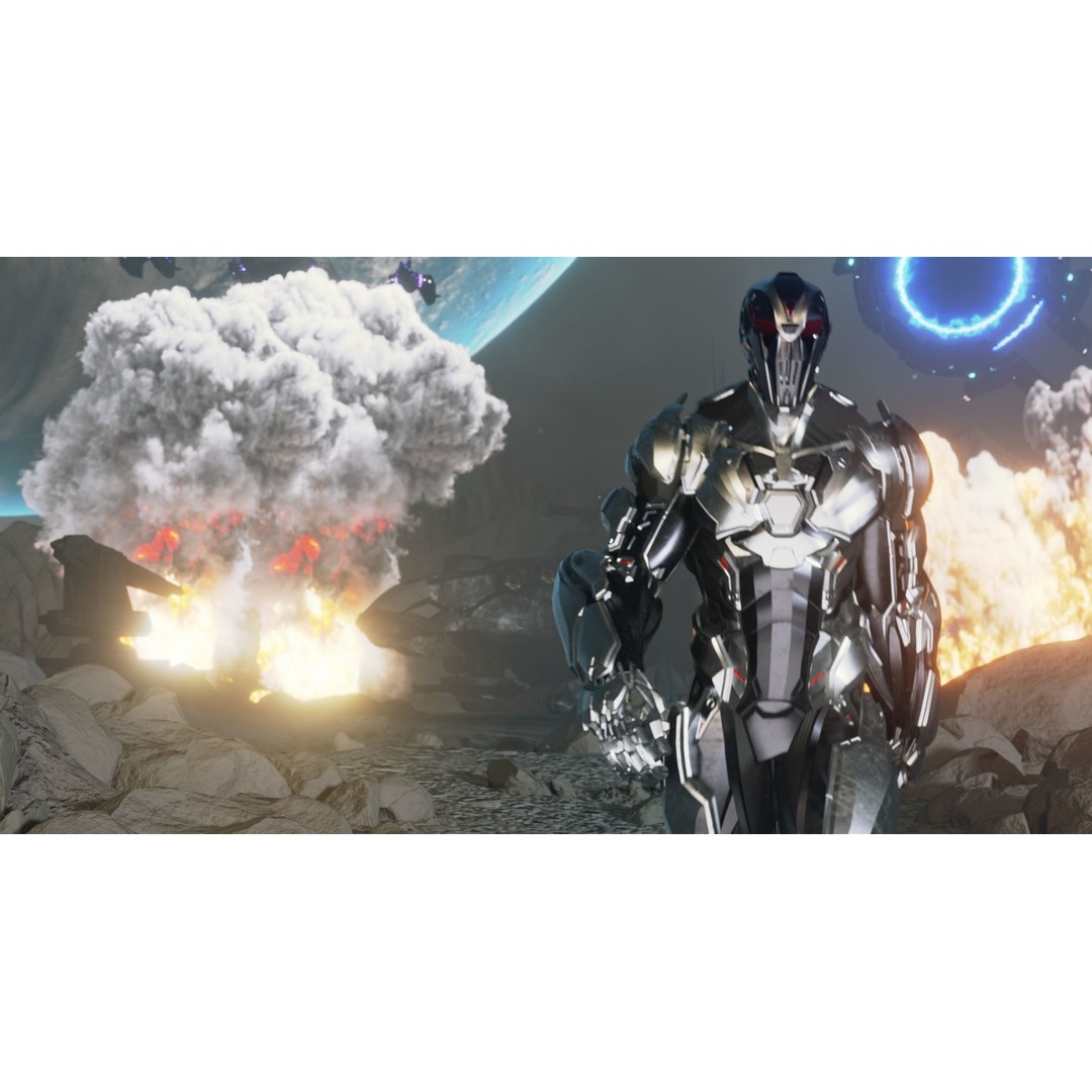 Sci-Fi Robotic Character 3D Model – Low Poly Rigged Game Asset, FBX - View 25