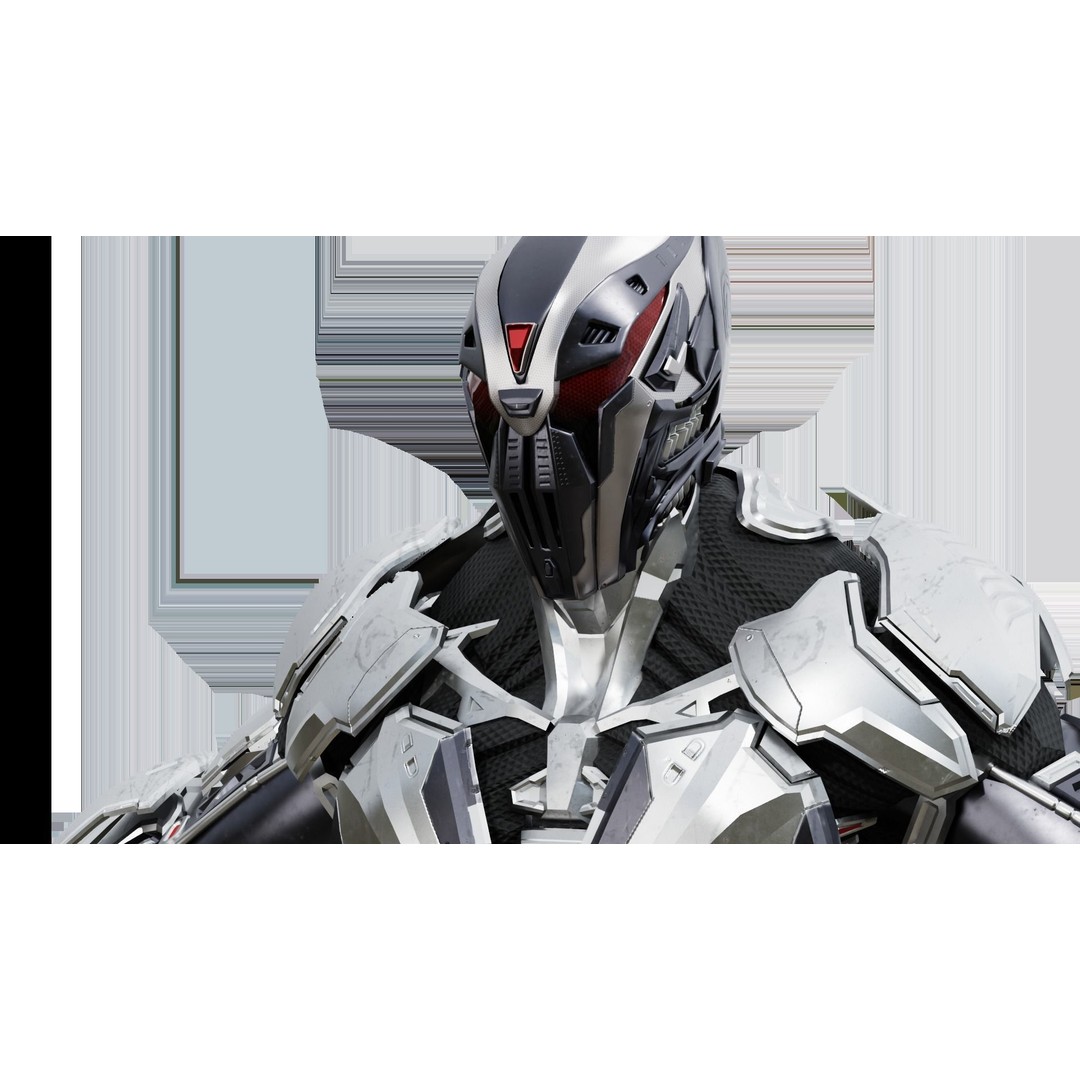 Sci-Fi Robotic Character 3D Model – Low Poly Rigged Game Asset, FBX - View 31