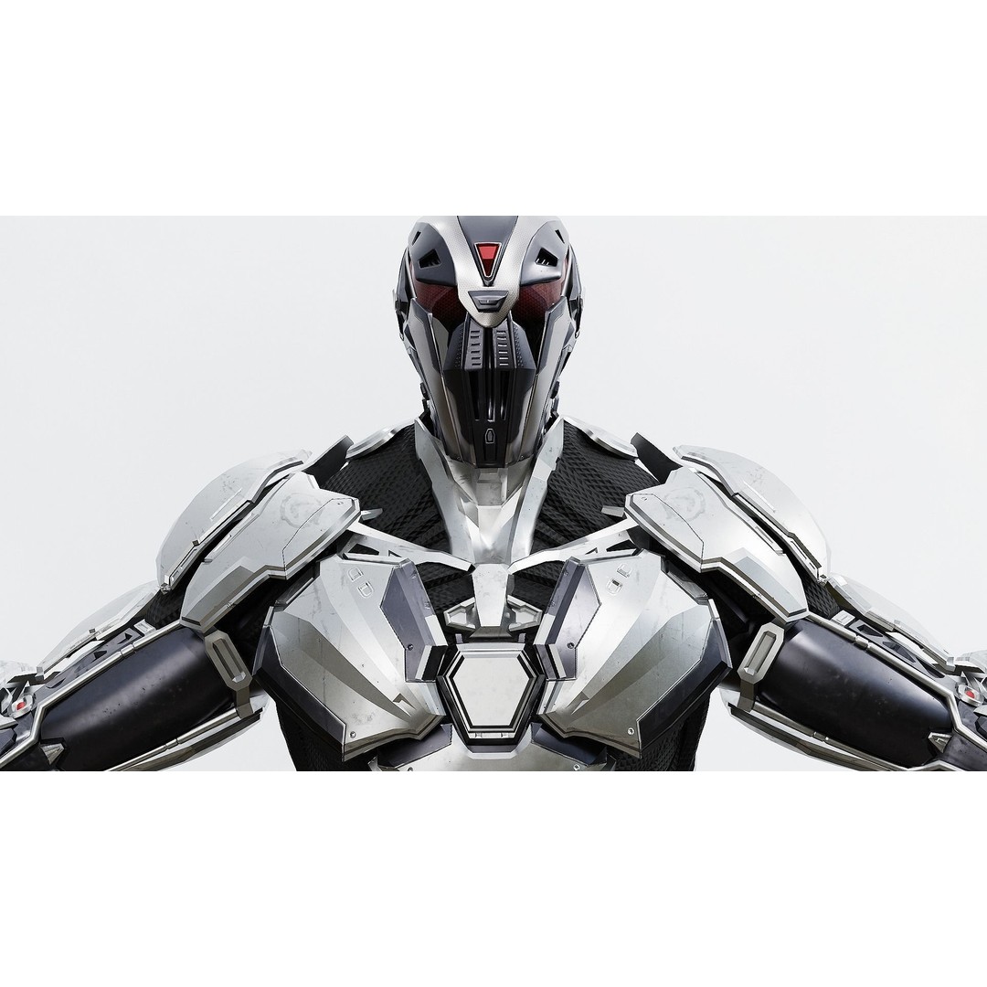 Sci-Fi Robotic Character 3D Model – Low Poly Rigged Game Asset, FBX - View 33