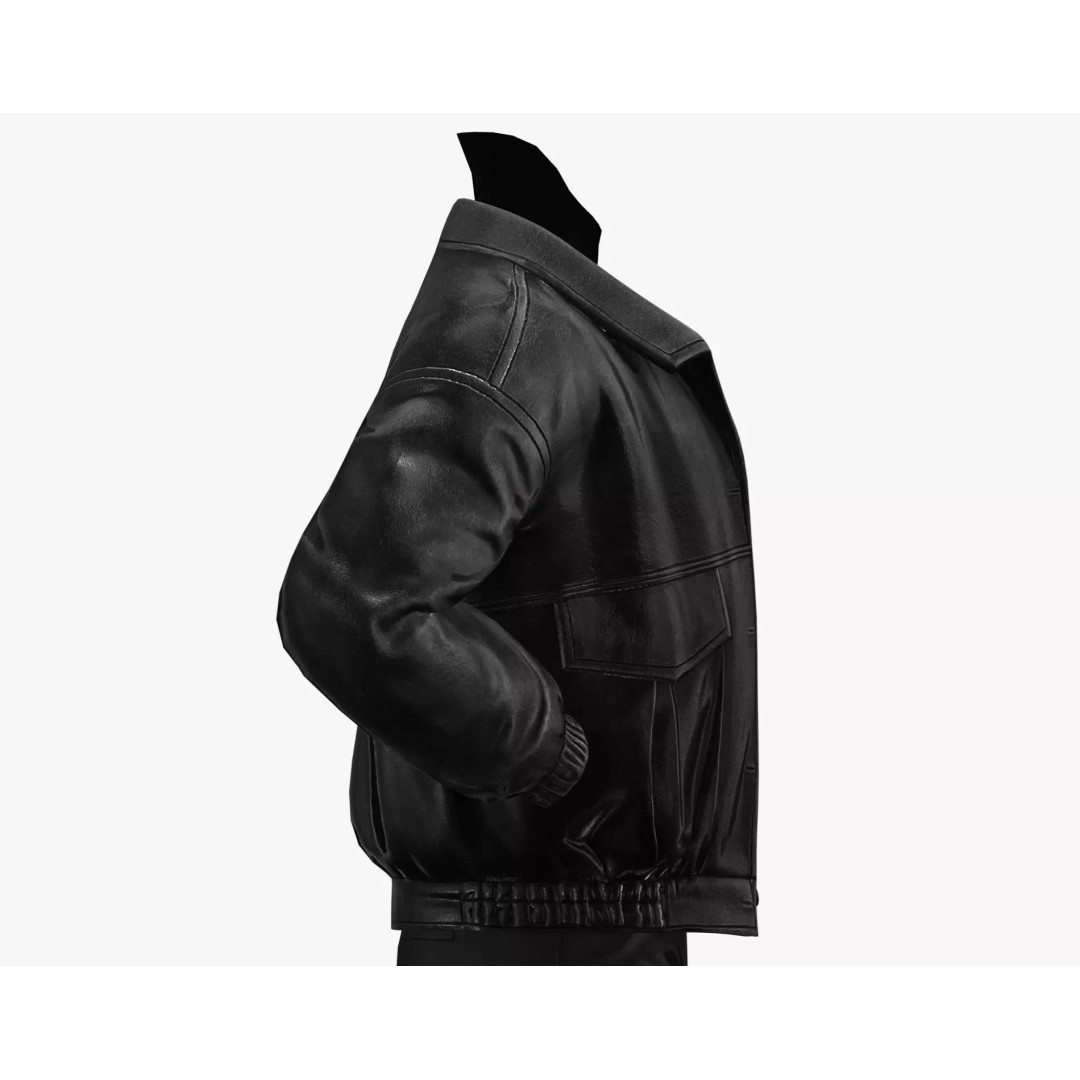 Leather Jacket 3D Model – Low Poly Game-Ready Character Clothing, FBX - View 16