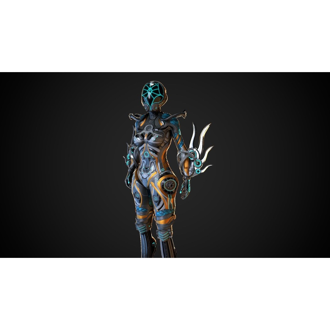 Cyborg M Series 3D Model – Low Poly Game Ready Character, FBX