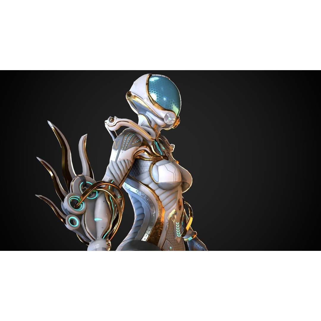 Cyborg M Series 3D Model – Low Poly Game Ready Character, FBX - View 10