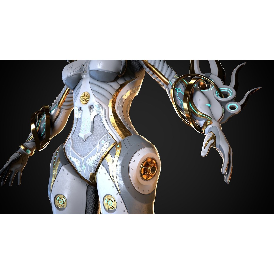 Cyborg M Series 3D Model – Low Poly Game Ready Character, FBX - View 15
