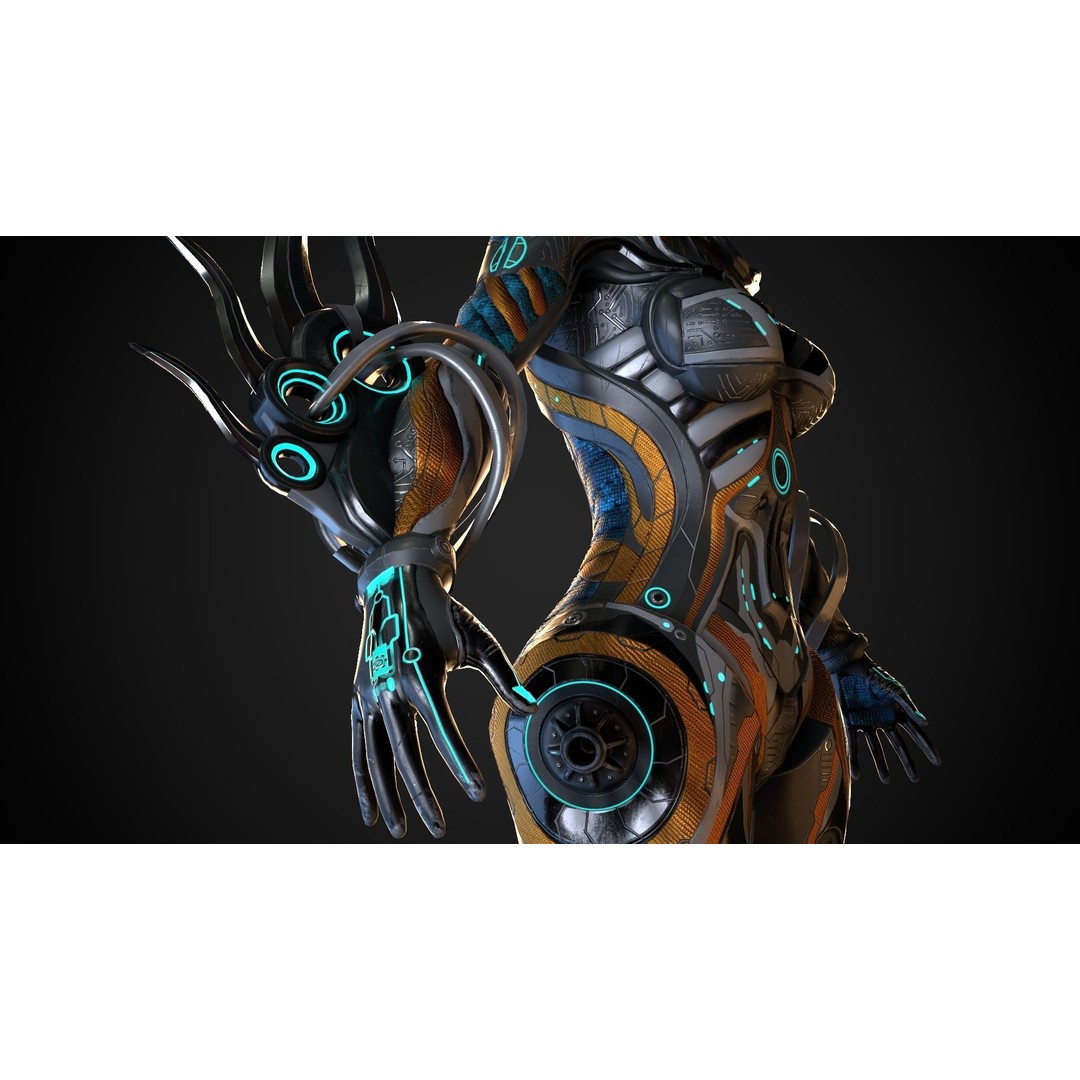 Cyborg M Series 3D Model – Low Poly Game Ready Character, FBX - View 8