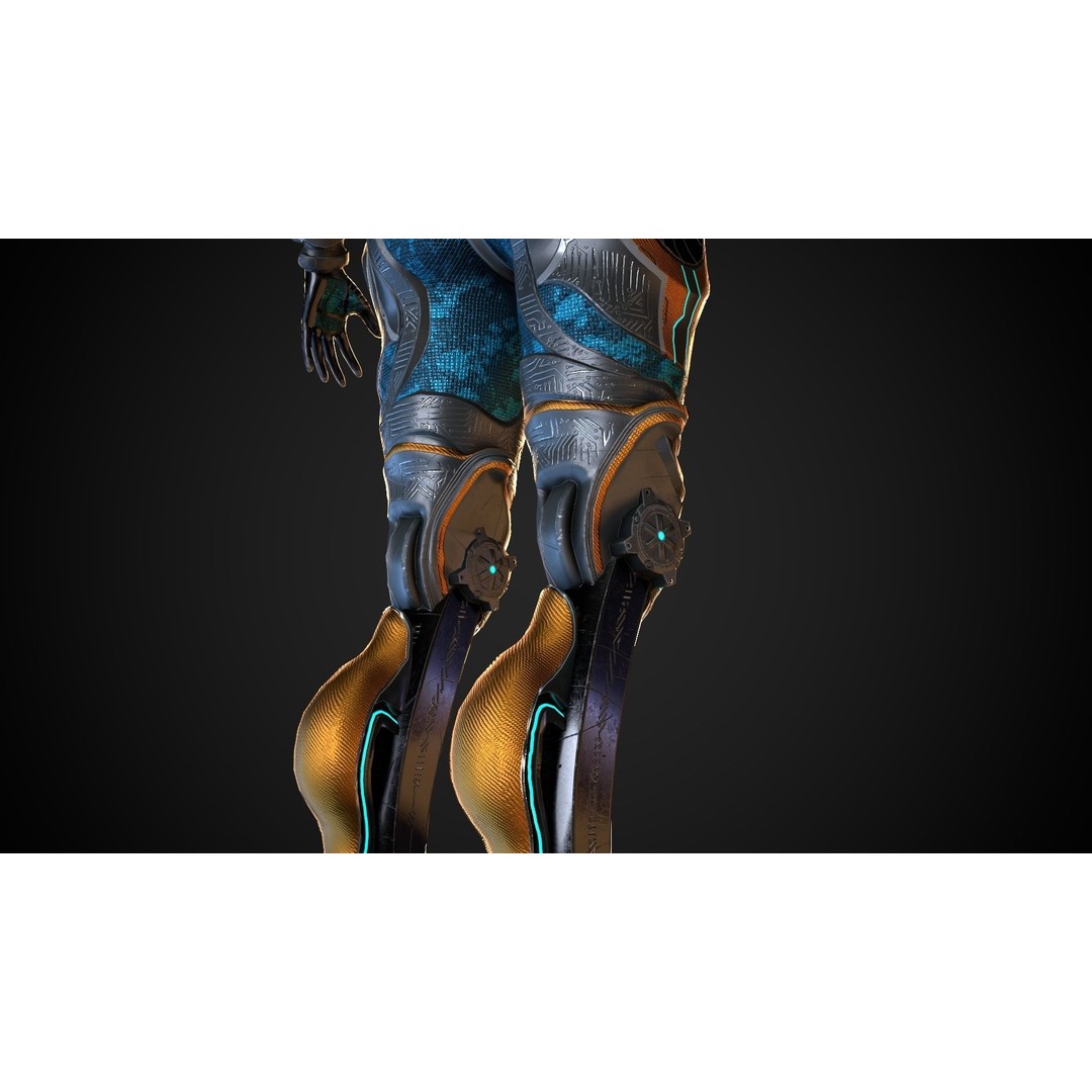 Cyborg M Series 3D Model – Low Poly Game Ready Character, FBX - View 9