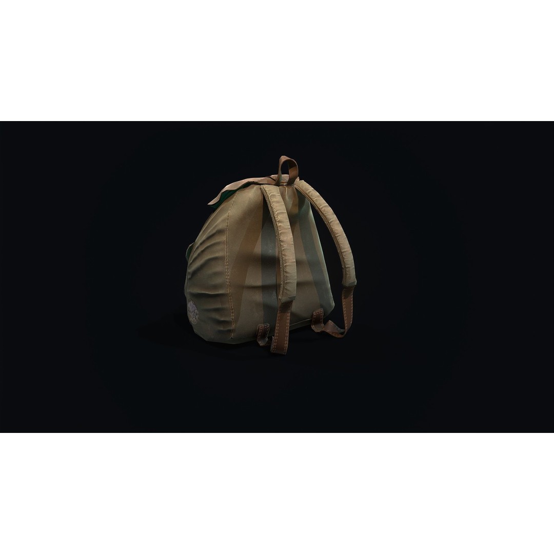 Backpack 3D Model – High Quality PBR Textures, FBX/OBJ Formats - View 5