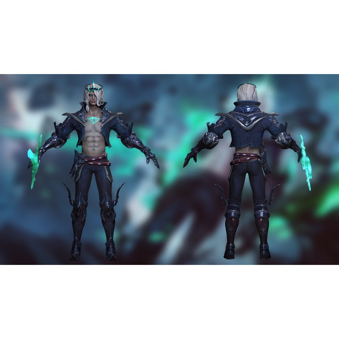 Viego 3D Model – Low Poly Game Ready Character, FBX - View 21