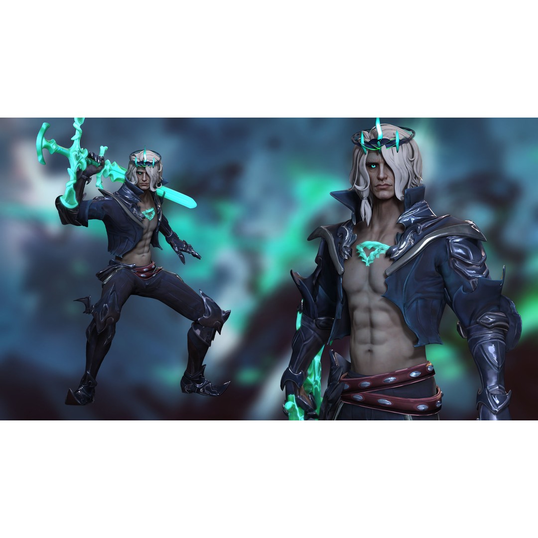 Viego 3D Model – Low Poly Game Ready Character, FBX - View 22