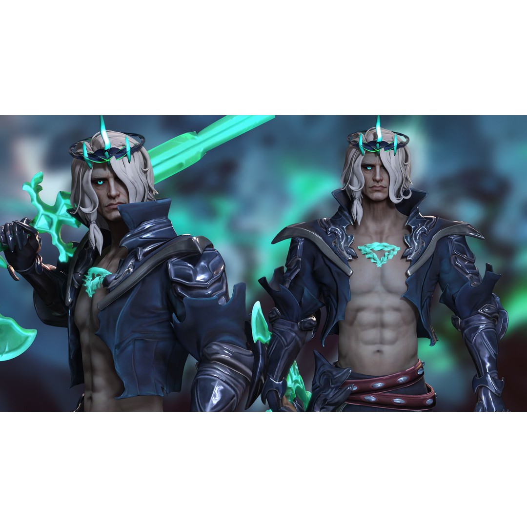 Viego 3D Model – Low Poly Game Ready Character, FBX - View 7