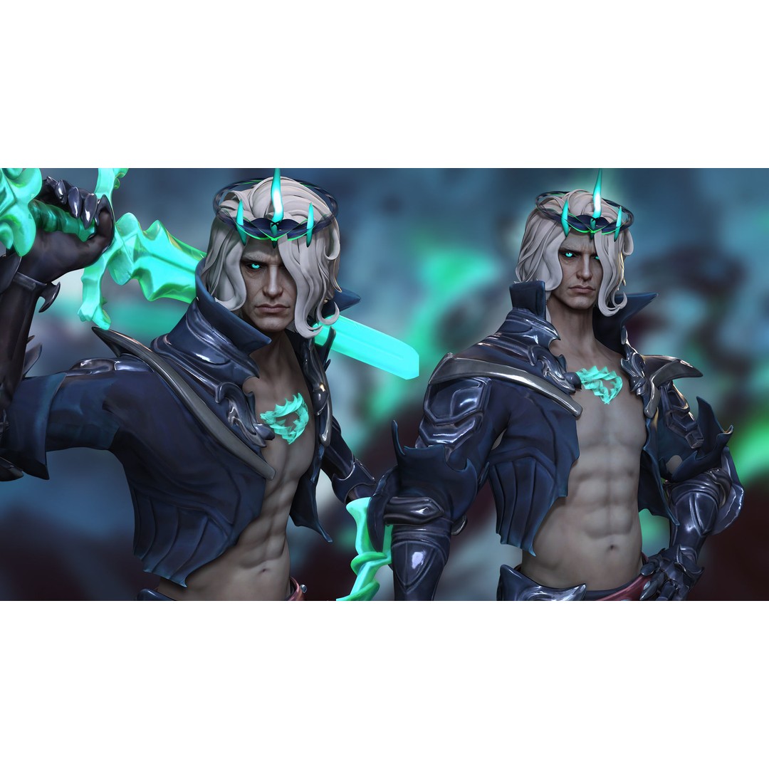 Viego 3D Model – Low Poly Game Ready Character, FBX - View 9