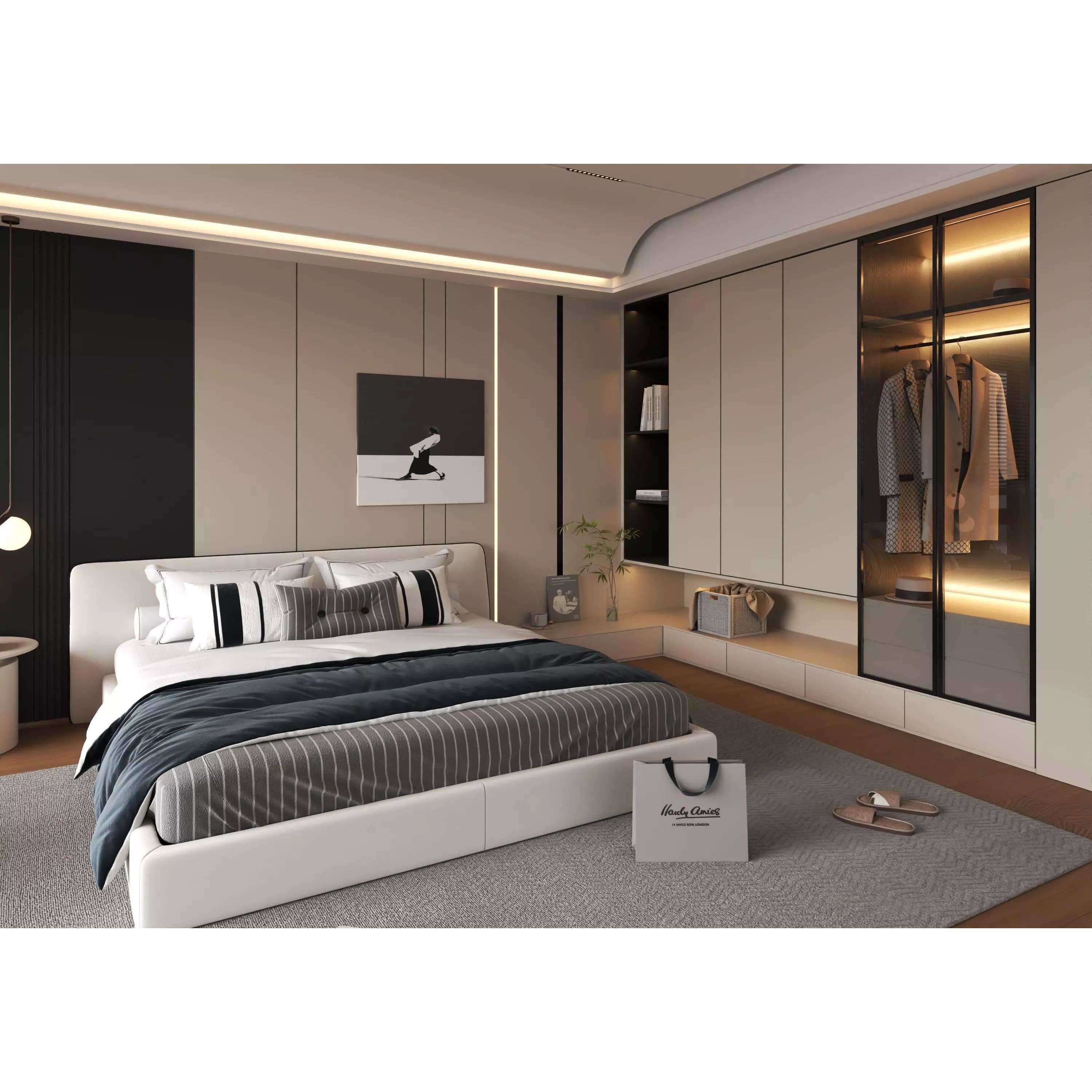 Bedroom Interior 05 - Game-Ready 3D Model - View 10