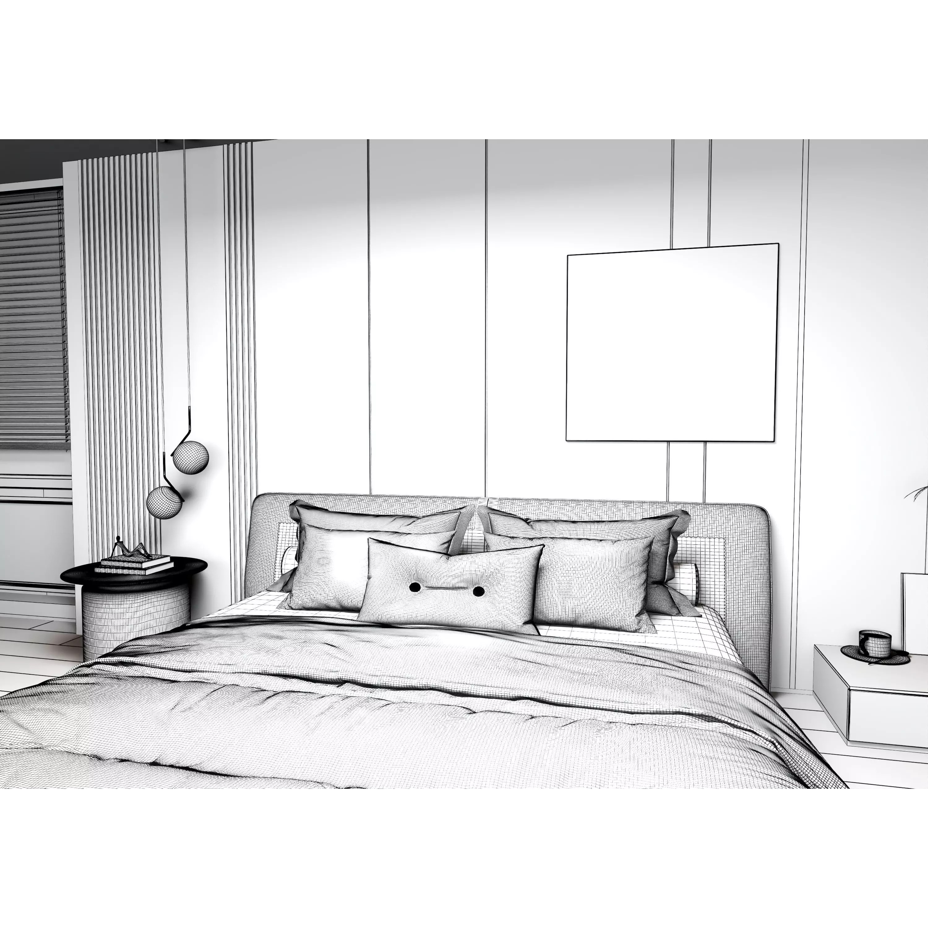 Bedroom Interior 05 - Game-Ready 3D Model - View 15