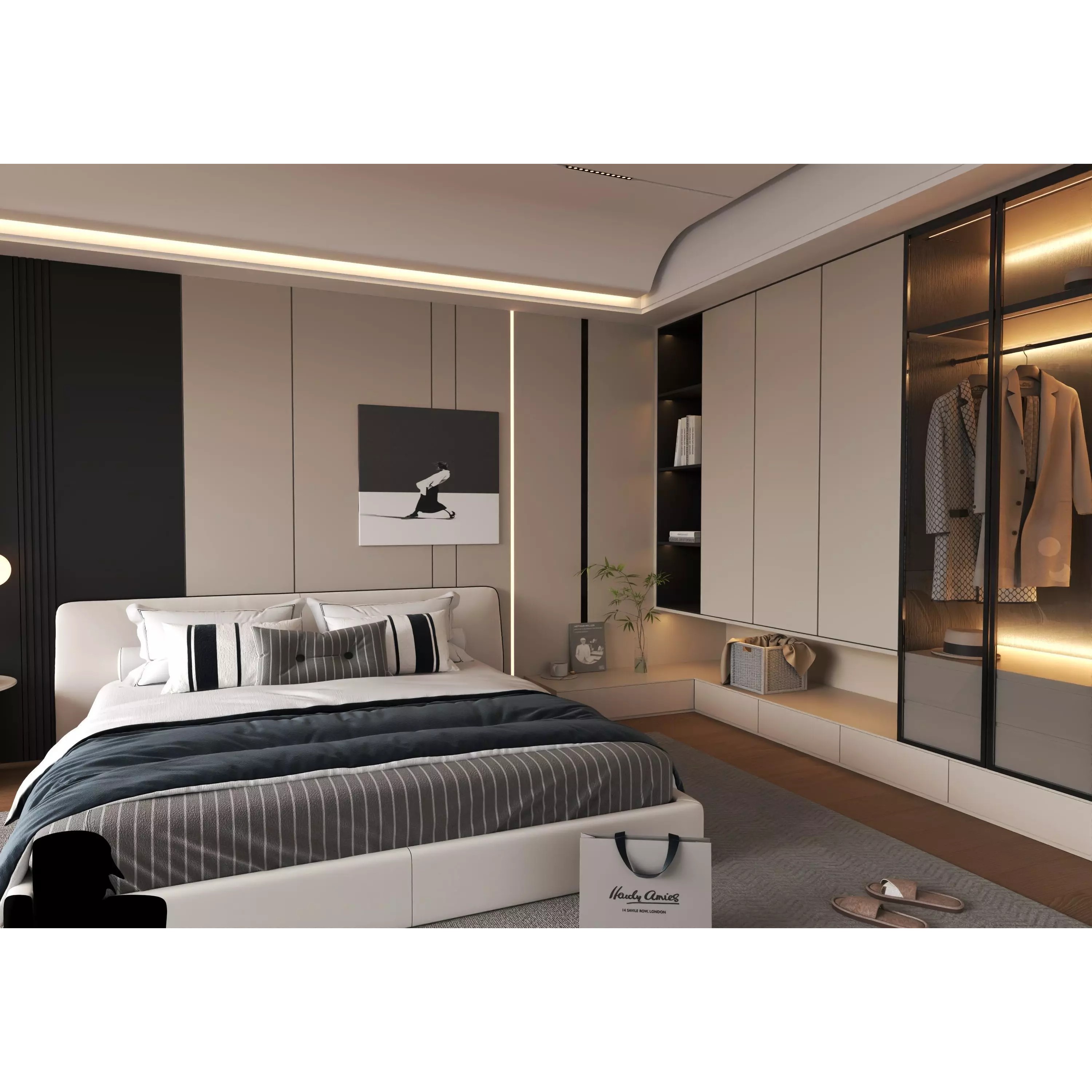 Bedroom Interior 05 - Game-Ready 3D Model - View 4