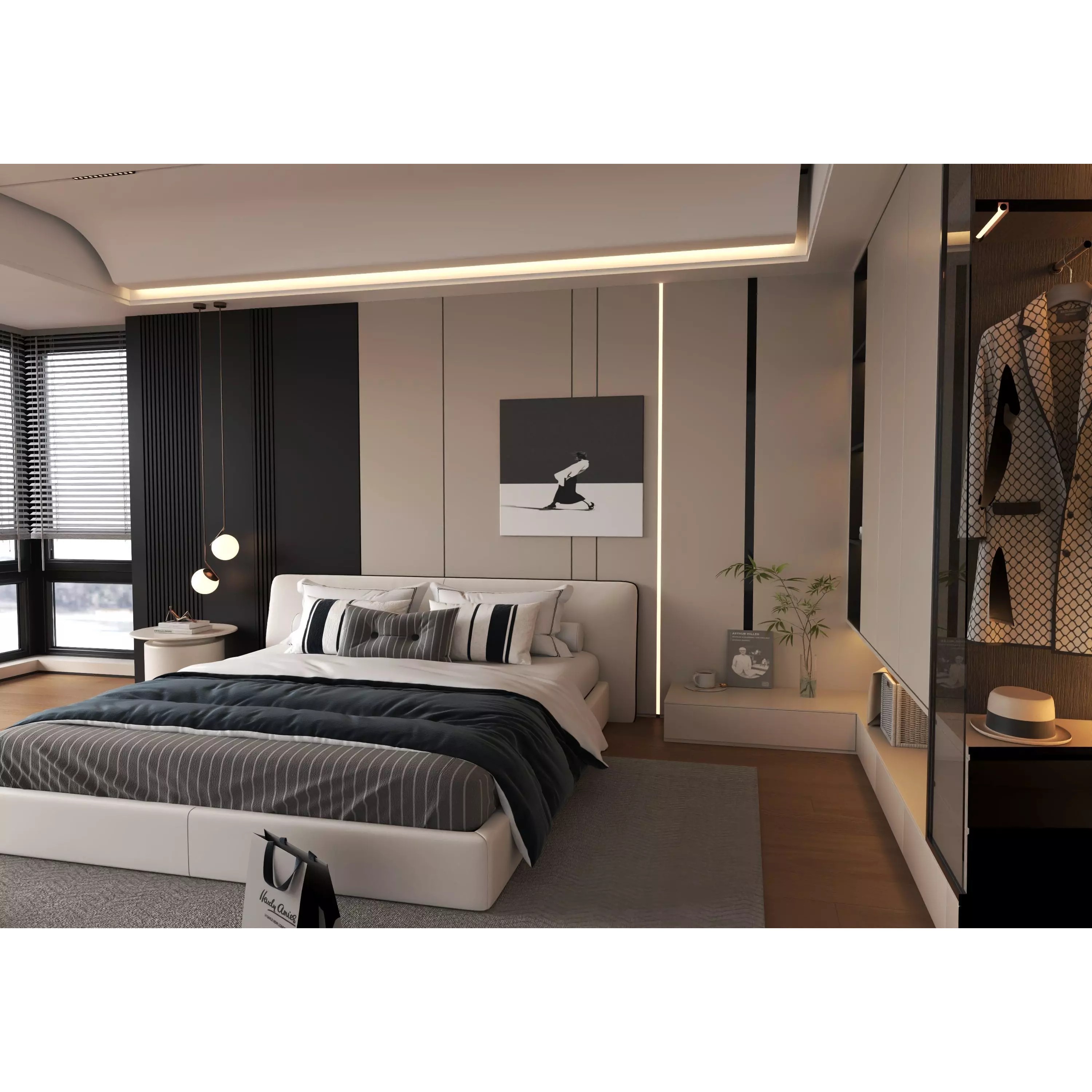 Bedroom Interior 05 - Game-Ready 3D Model - View 5