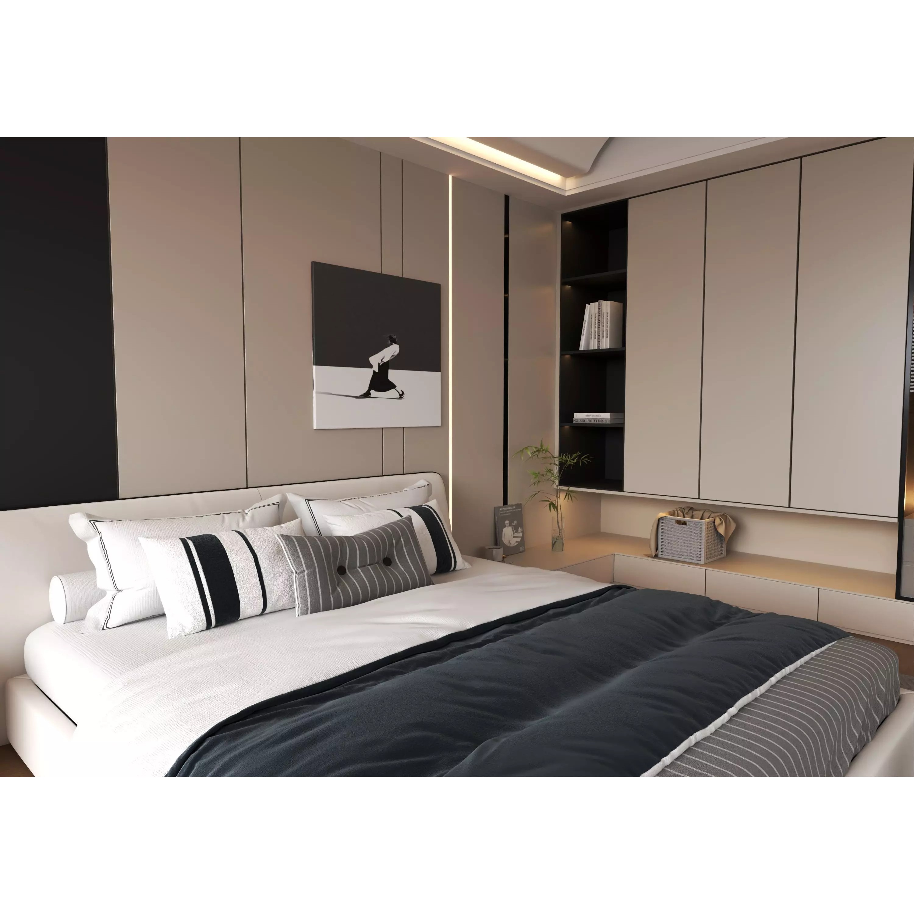 Bedroom Interior 05 - Game-Ready 3D Model - View 8