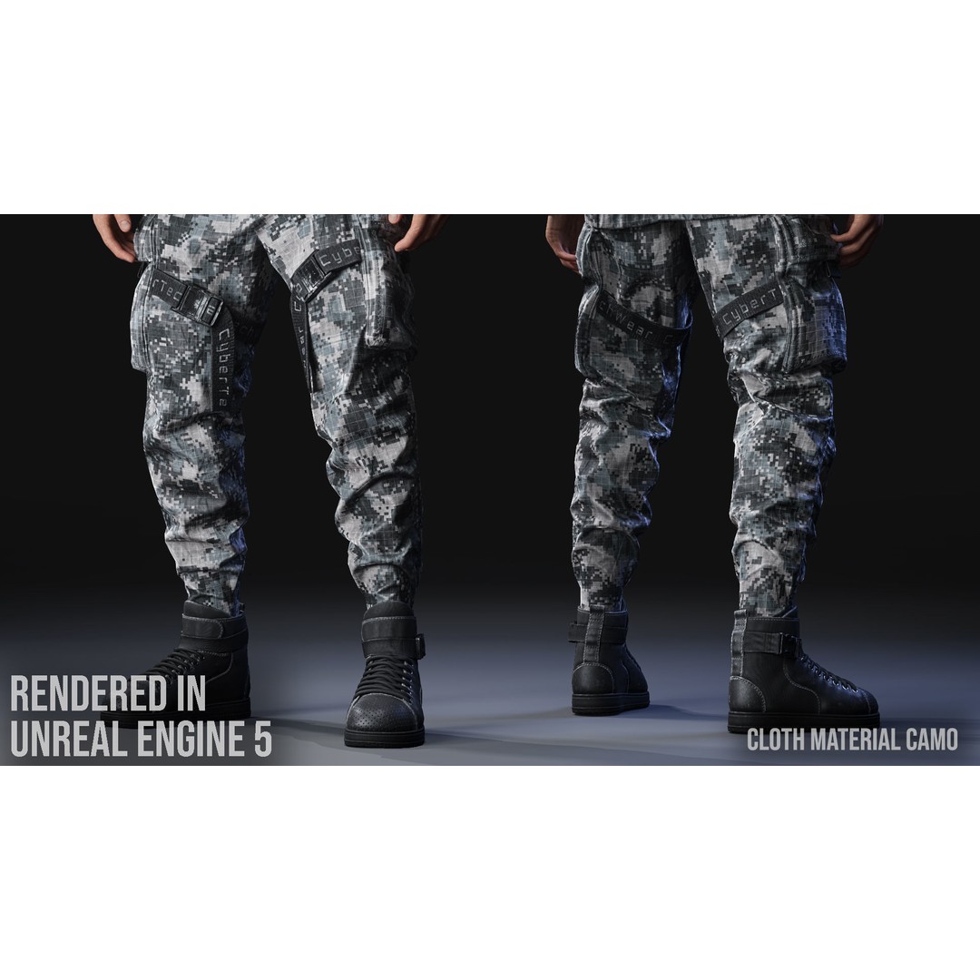 Techwear Character 3D Model – Low Poly Rigged Game Asset, FBX - View 20