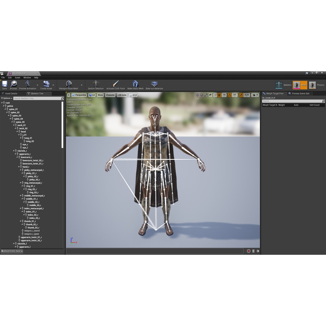 Greek Royal Heavy Hoplite 3D Model – Low Poly Rigged Character for Games - View 10