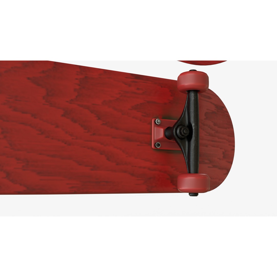 Four Realistic Skateboards 3D Model – High-Quality PBR Textures, FBX & OBJ Formats - View 11