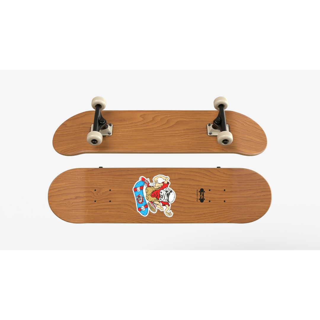 Four Realistic Skateboards 3D Model – High-Quality PBR Textures, FBX & OBJ Formats - View 3