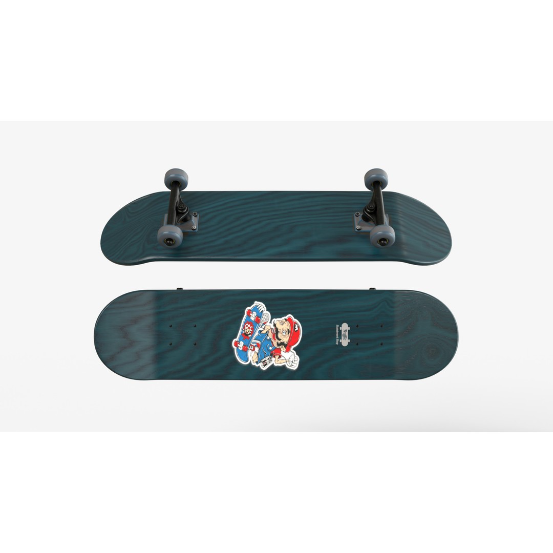 Four Realistic Skateboards 3D Model – High-Quality PBR Textures, FBX & OBJ Formats - View 5