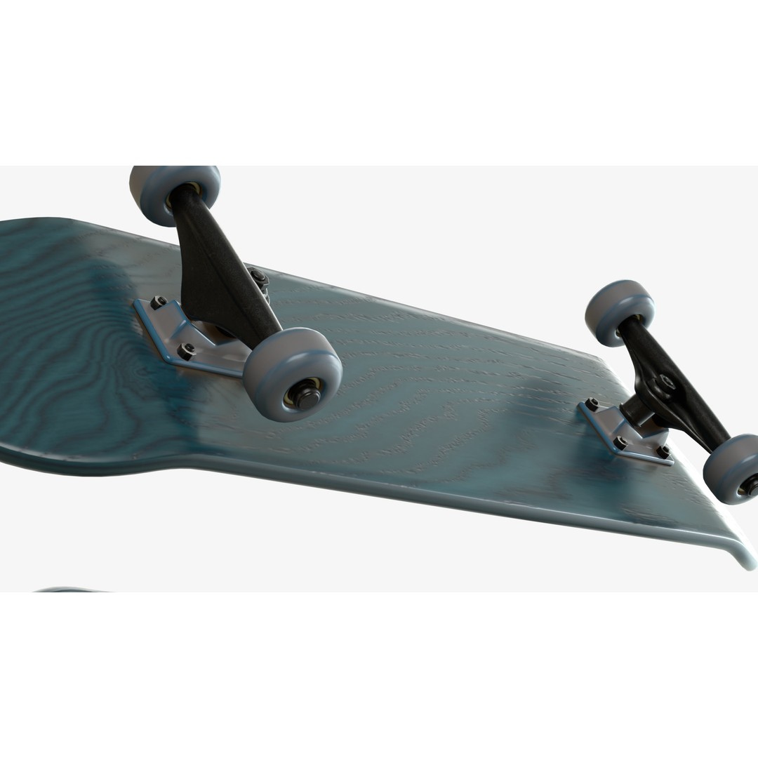 Four Realistic Skateboards 3D Model – High-Quality PBR Textures, FBX & OBJ Formats - View 8