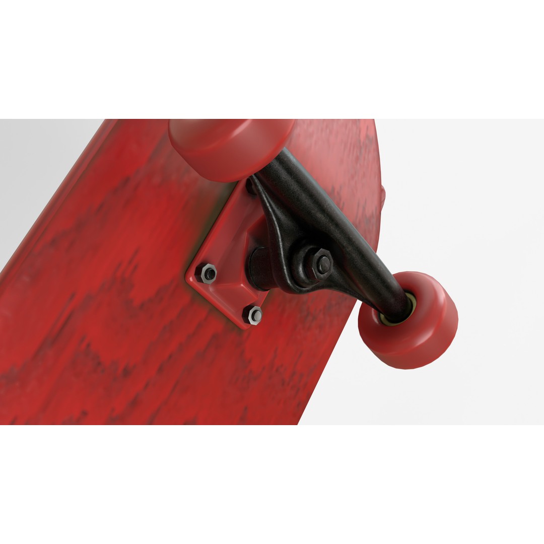Four Realistic Skateboards 3D Model – High-Quality PBR Textures, FBX & OBJ Formats - View 9