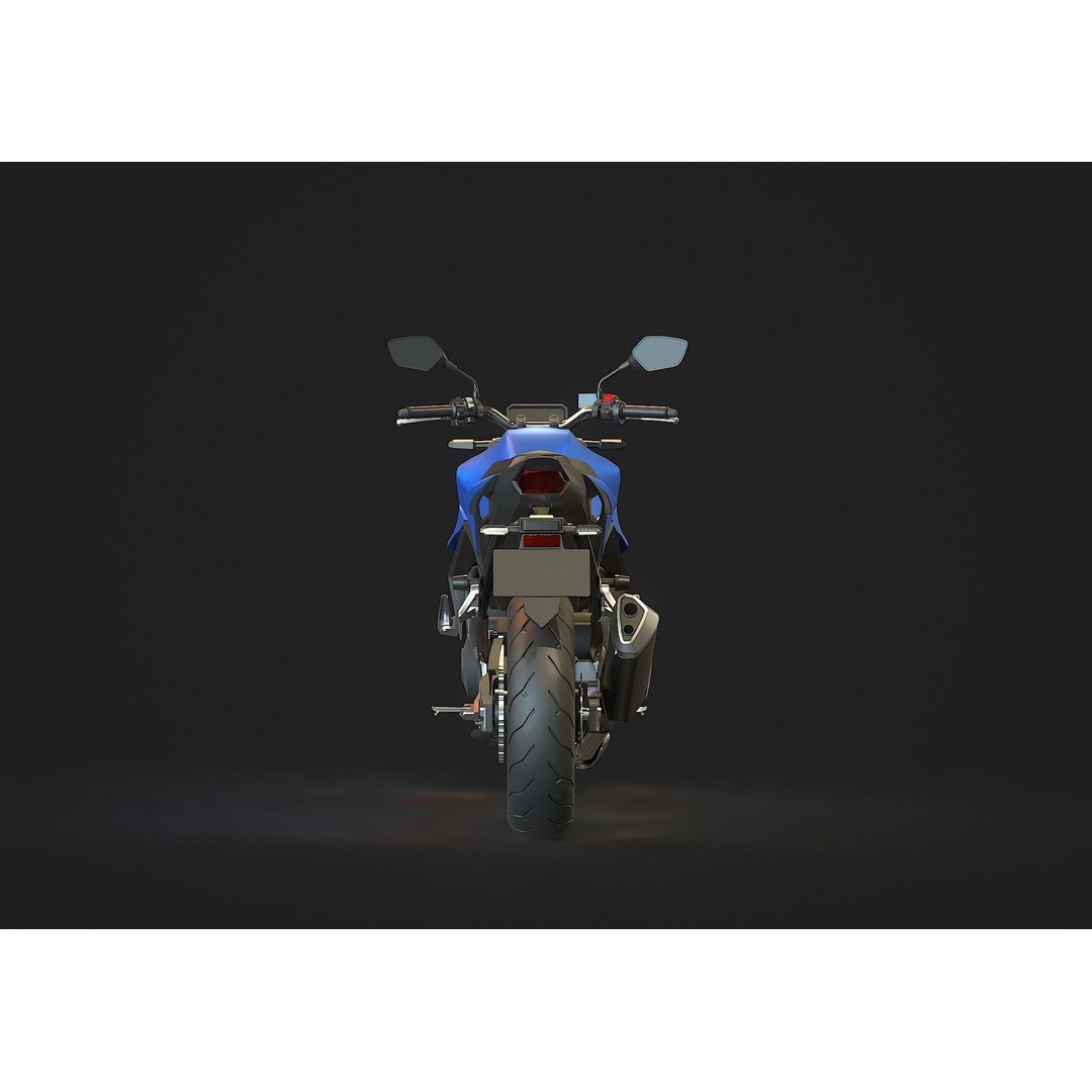 Honda CB750 Hornet 2025 3D Model – Realistic Motorcycle Base Mesh, FBX - View 7
