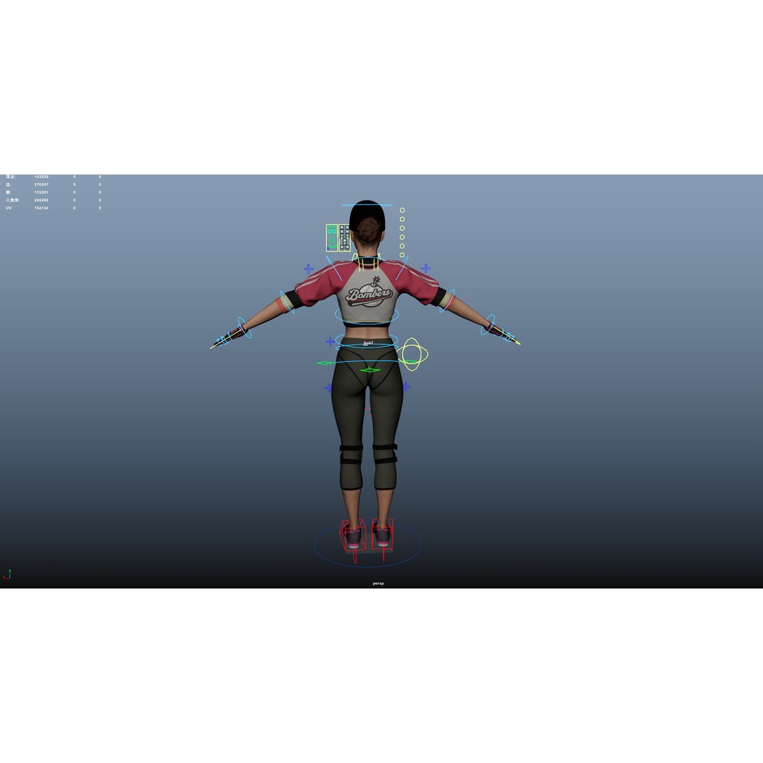 Baseballer 3D Model – Low Poly Rigged Character for Animation - View 25