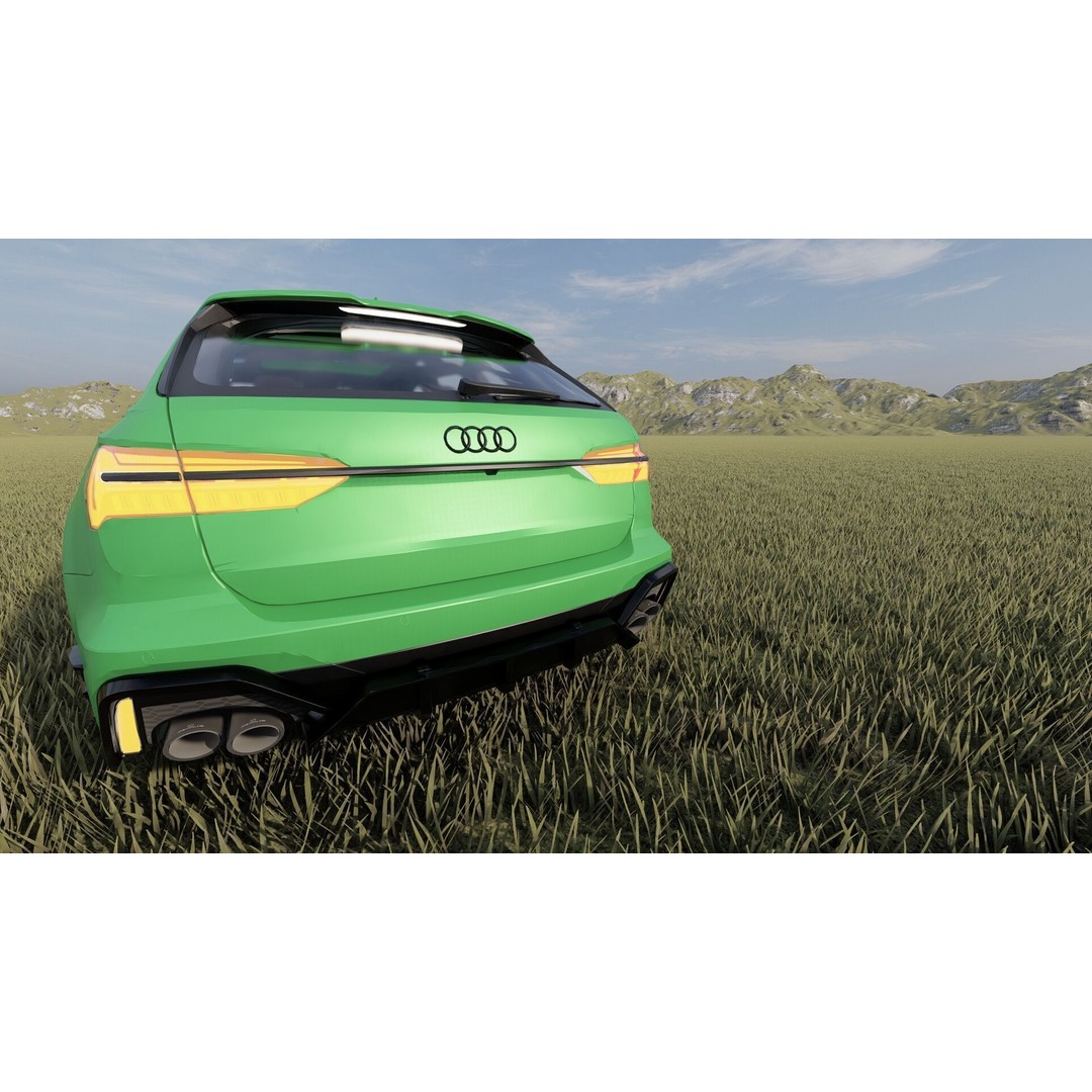 Audi RS6-R Avant 3D Model – High Poly Vehicle with Interior, FBX - View 13