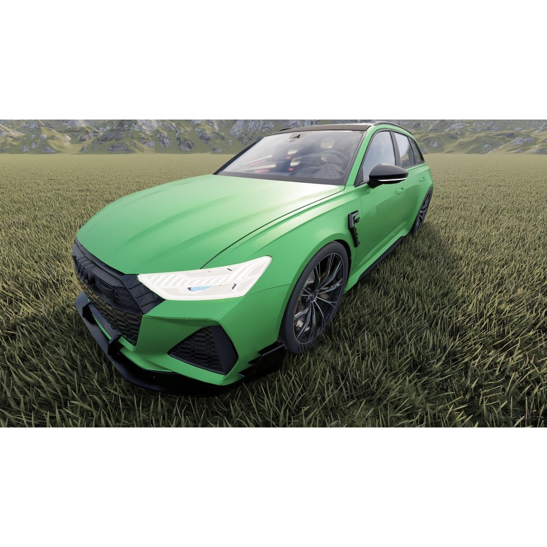 Audi RS6-R Avant 3D Model – High Poly Vehicle with Interior, FBX - View 18
