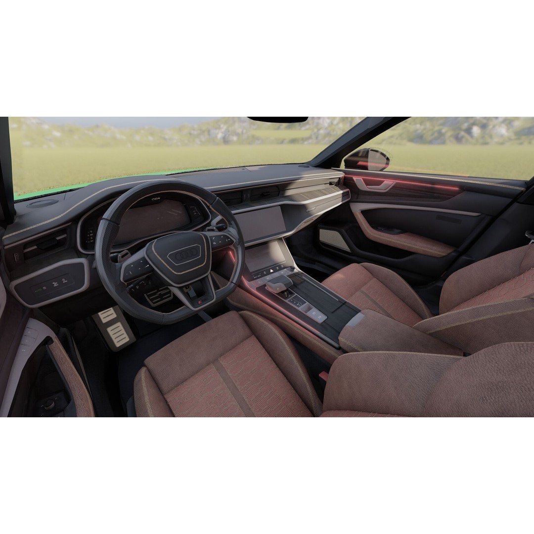 Audi RS6-R Avant 3D Model – High Poly Vehicle with Interior, FBX - View 20