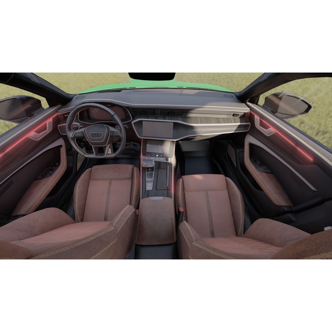 Audi RS6-R Avant 3D Model – High Poly Vehicle with Interior, FBX - View 21