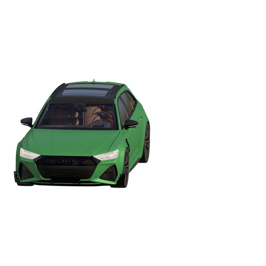 Audi RS6-R Avant 3D Model – High Poly Vehicle with Interior, FBX - View 3