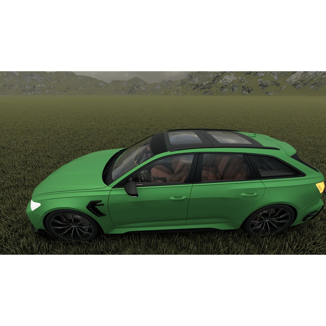 Audi RS6-R Avant 3D Model – High Poly Vehicle with Interior, FBX - View 30