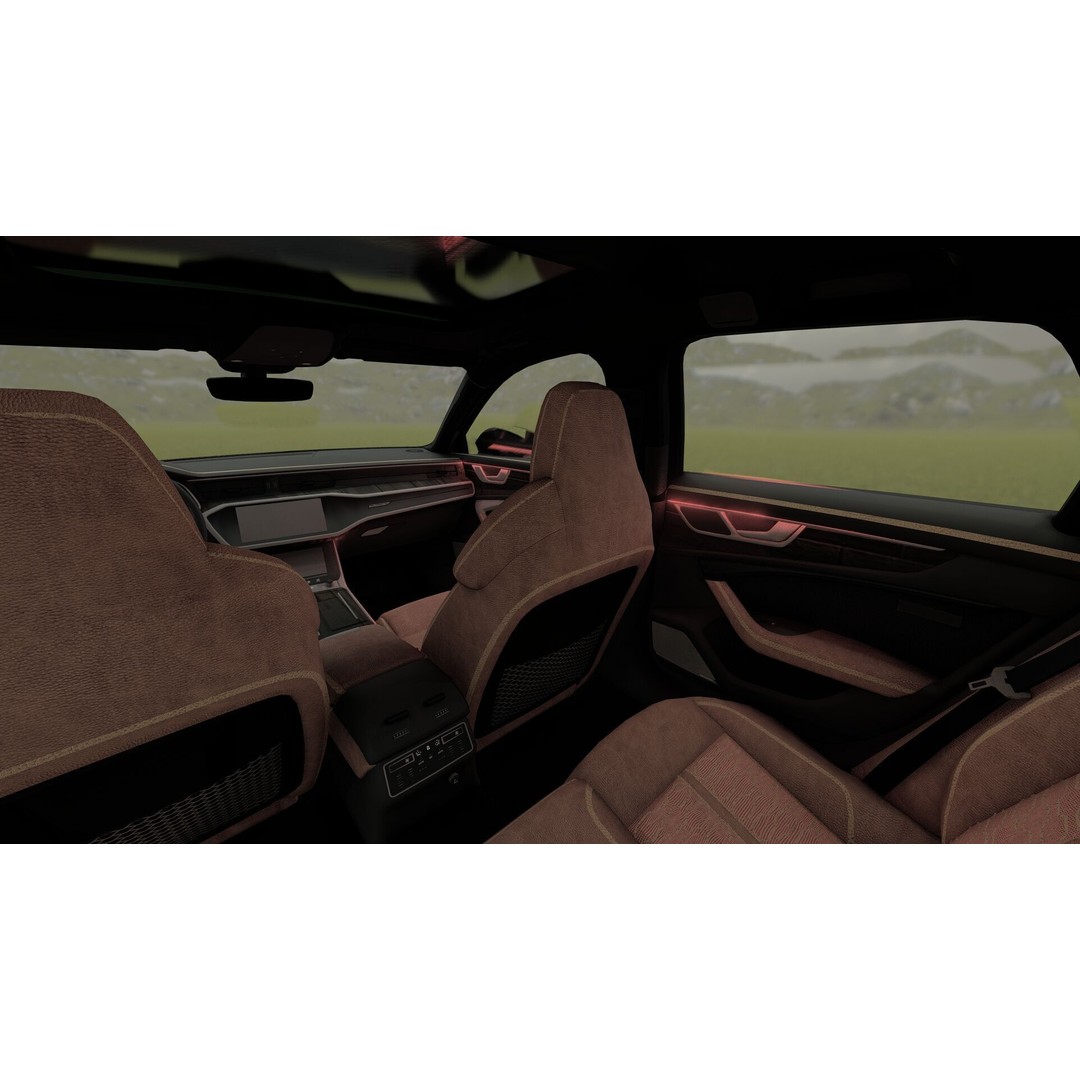 Audi RS6-R Avant 3D Model – High Poly Vehicle with Interior, FBX - View 33