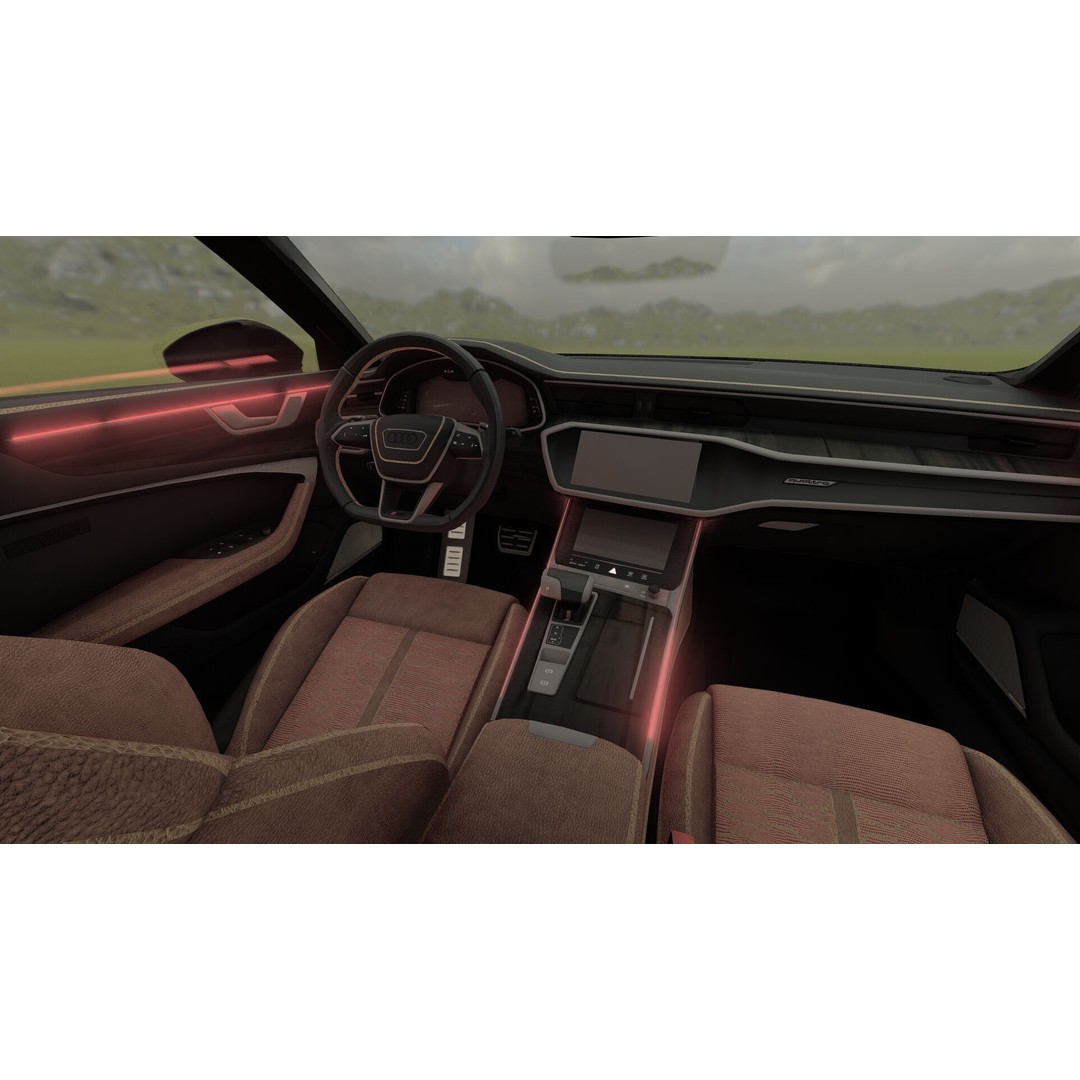 Audi RS6-R Avant 3D Model – High Poly Vehicle with Interior, FBX - View 34