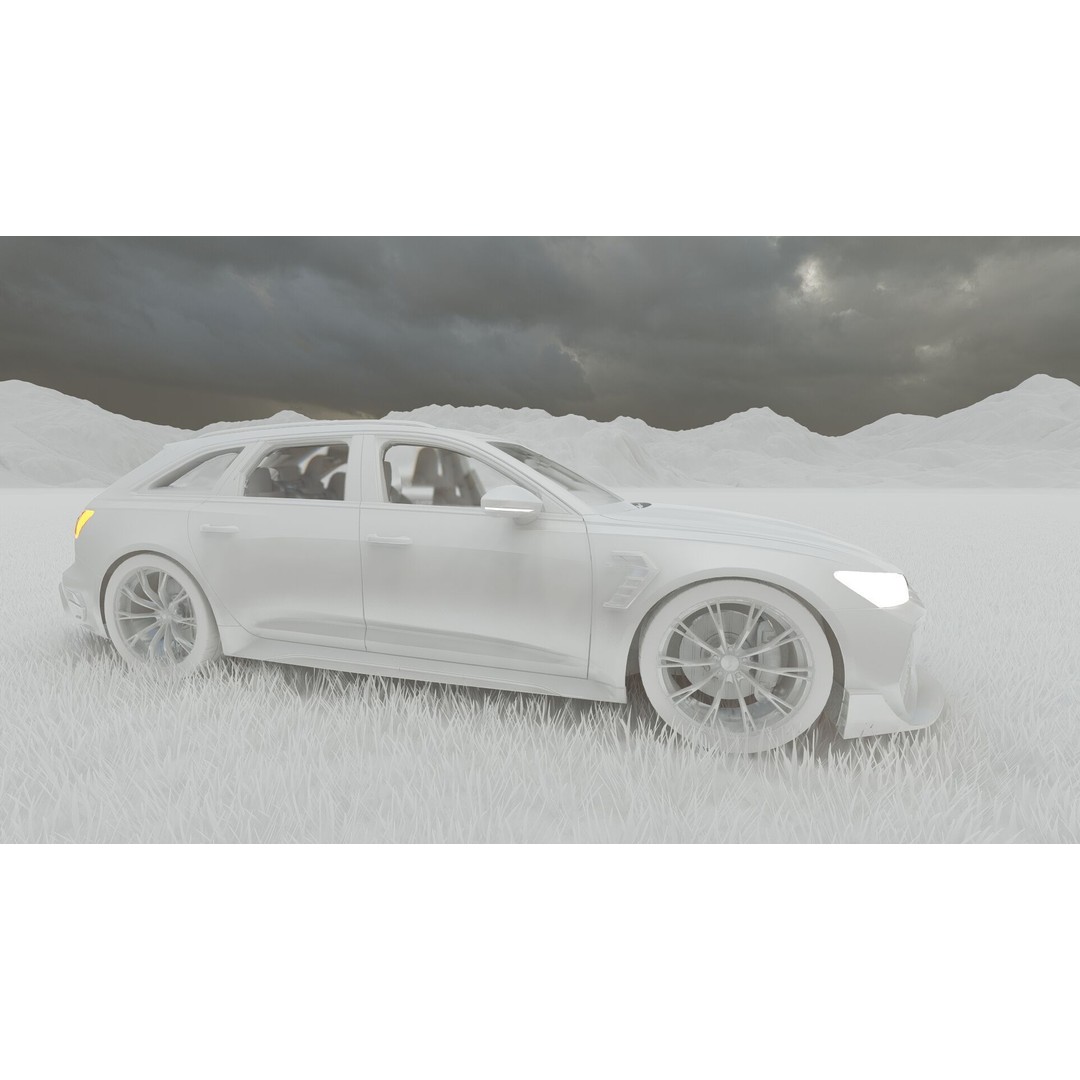 Audi RS6-R Avant 3D Model – High Poly Vehicle with Interior, FBX - View 36