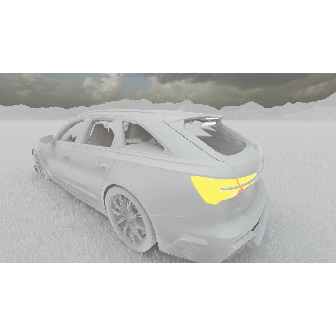 Audi RS6-R Avant 3D Model – High Poly Vehicle with Interior, FBX - View 40