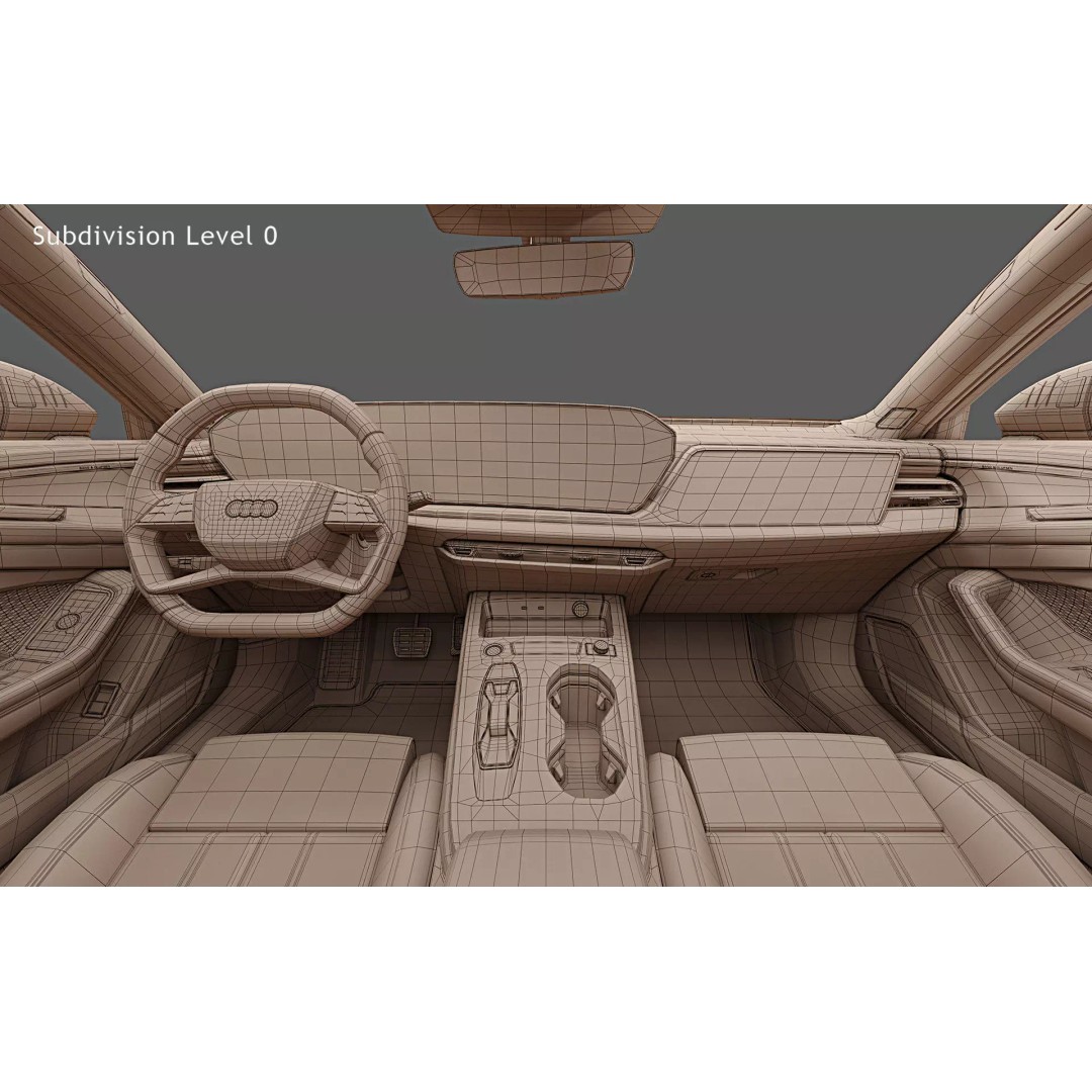 2025 Audi A5 Avant 3D Model – Photorealistic Vehicle Asset, FBX, OBJ - View 36