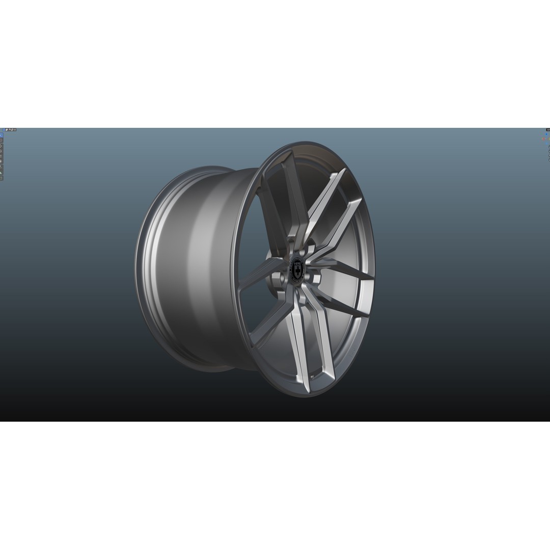 HRE FF21 3D Model – Low Poly Vehicle Wheel, PBR Textures, FBX - View 14