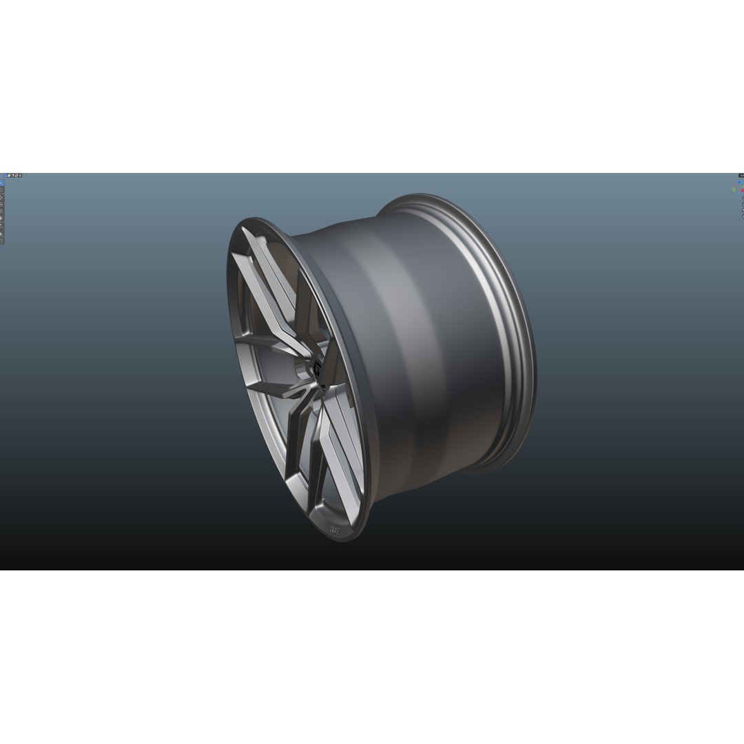 HRE FF21 3D Model – Low Poly Vehicle Wheel, PBR Textures, FBX - View 16