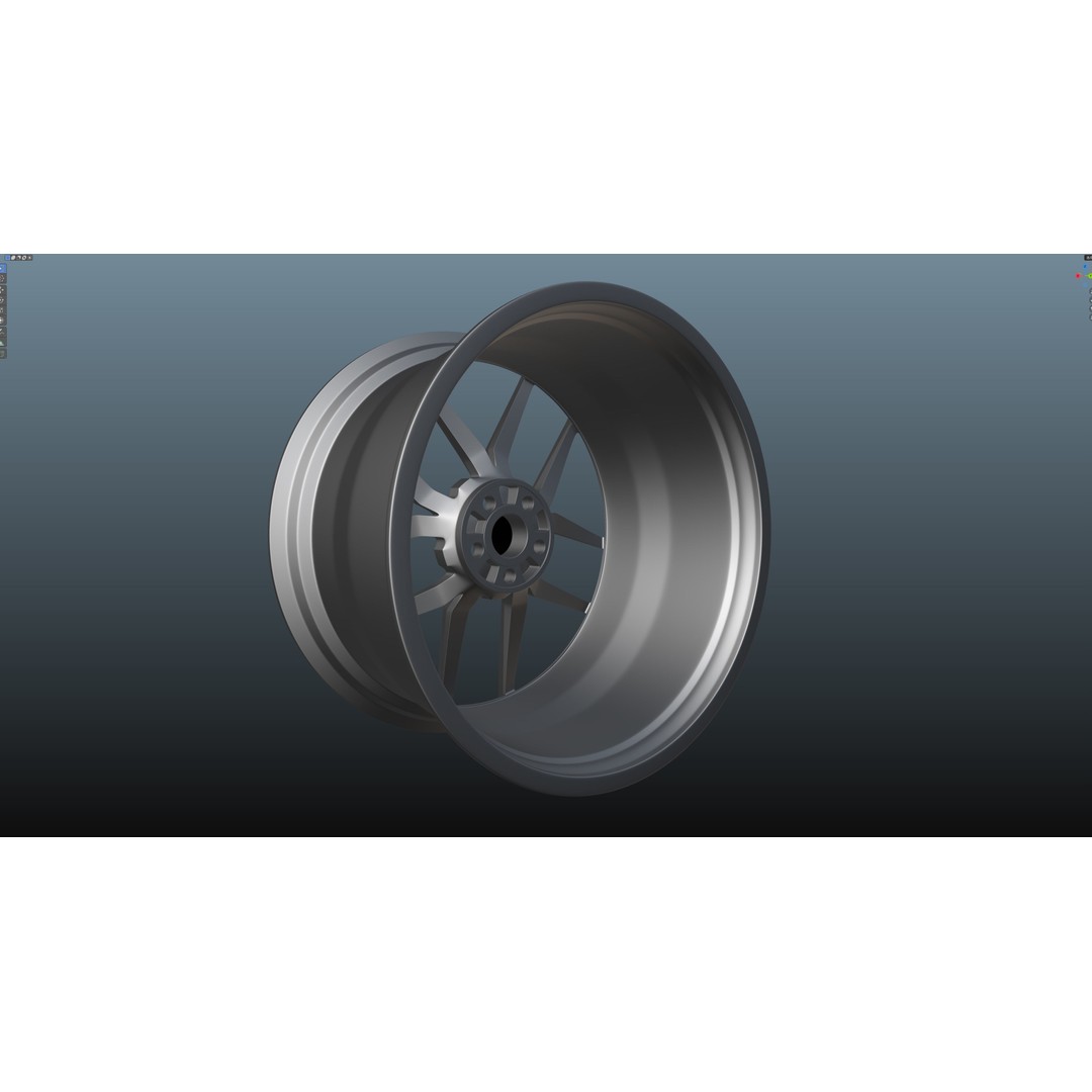 HRE FF21 3D Model – Low Poly Vehicle Wheel, PBR Textures, FBX - View 17